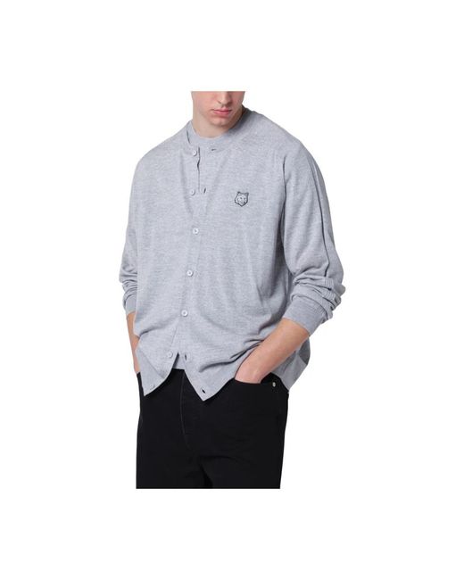 Cardigans Maison Kitsuné pour homme en coloris Gray