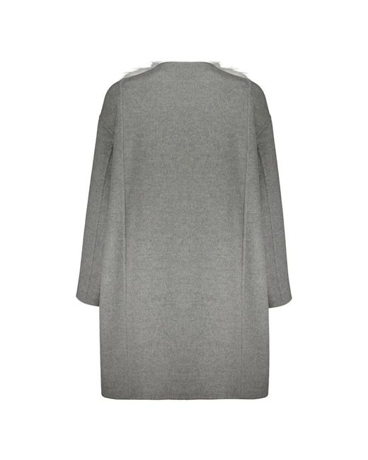 Fendi Gray Faux Fur & Shearling Jackets