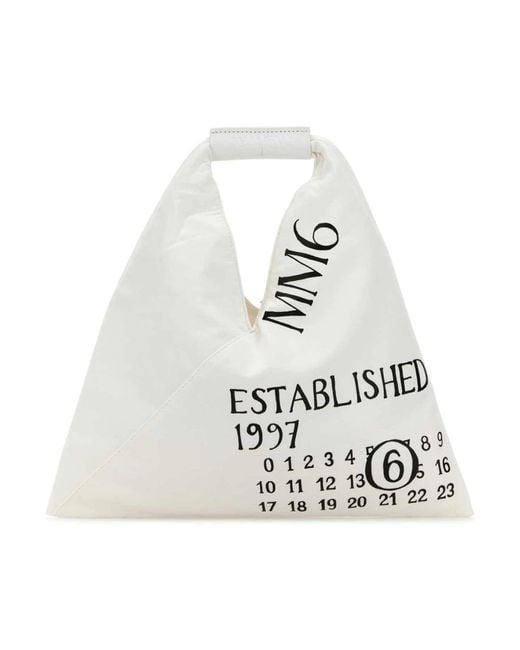 MM6 by Maison Martin Margiela Handbags in het White