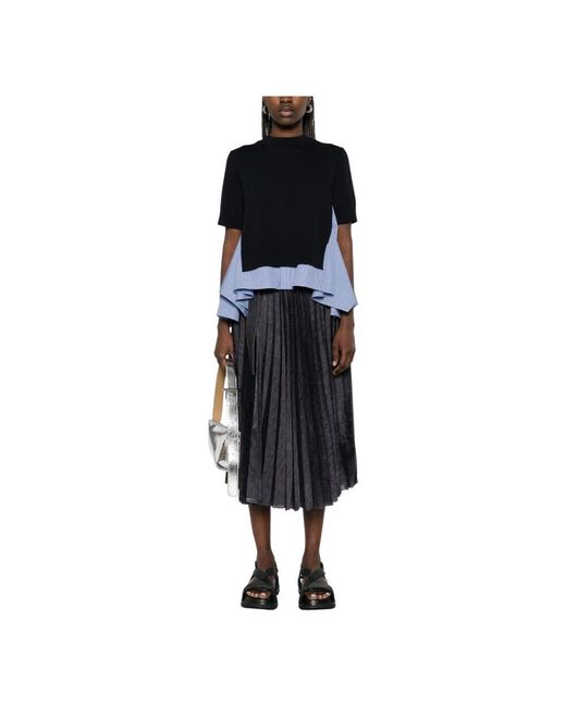 Midi Skirts di Sacai in Black