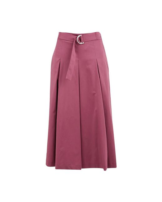 Drumohr Purple Midi Skirts