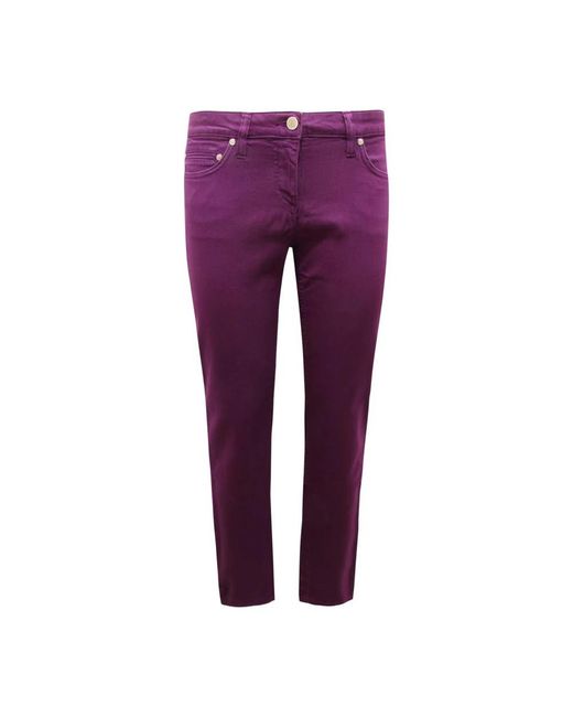 Roberto Cavalli Damen Denim Hosen in lila