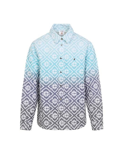 Casablanca Monogram Jacket in het Blue