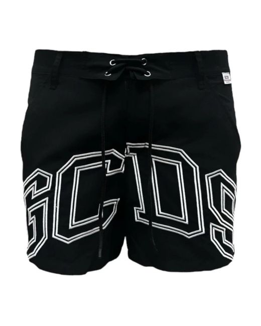 Gcds Badmode ,Zwart ,Polyester Zwarte Boxer Met Logo Lounge in het Black voor heren