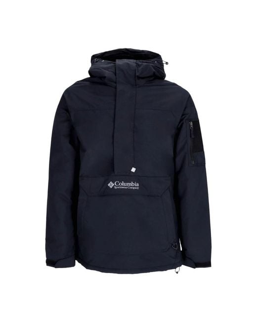 Columbia Blue Pullover Jacket Challenger Pullover for men