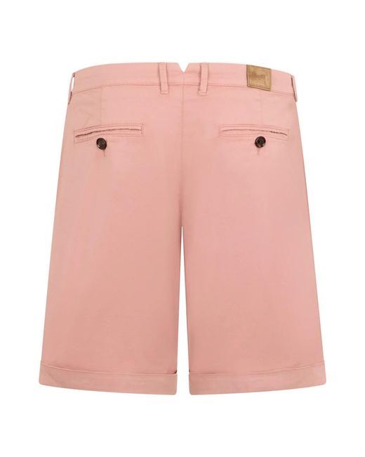 Moorer Korte Broeken ,Roze ,Katoen Alicudi Bermuda in het Pink voor heren