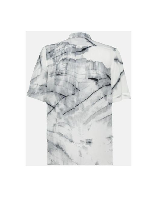Mauro Grifoni Gray Short Sleeve Shirts for men