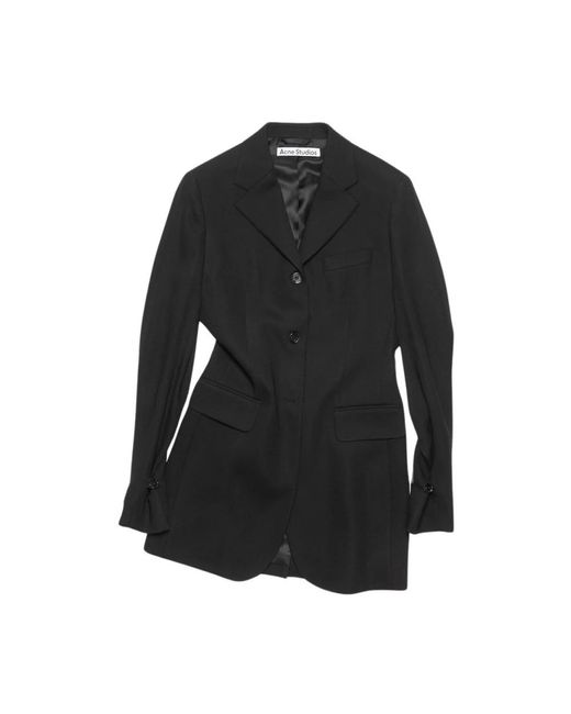 Acne Black Single-Breasted Coats