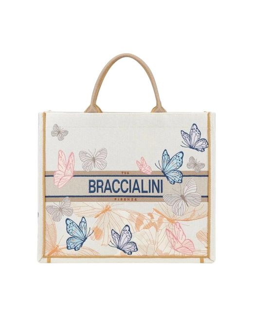 Braccialini White Shopping Bags