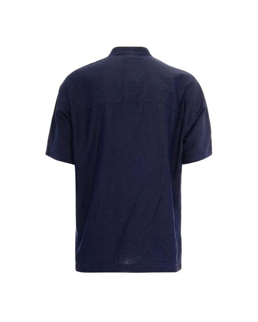 Emporio Armani Blue Short Sleeve Shirts for men
