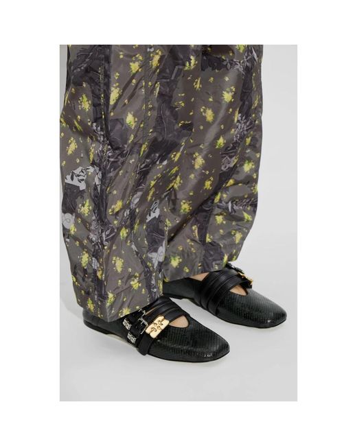 Ganni Black Ballerina Shoes