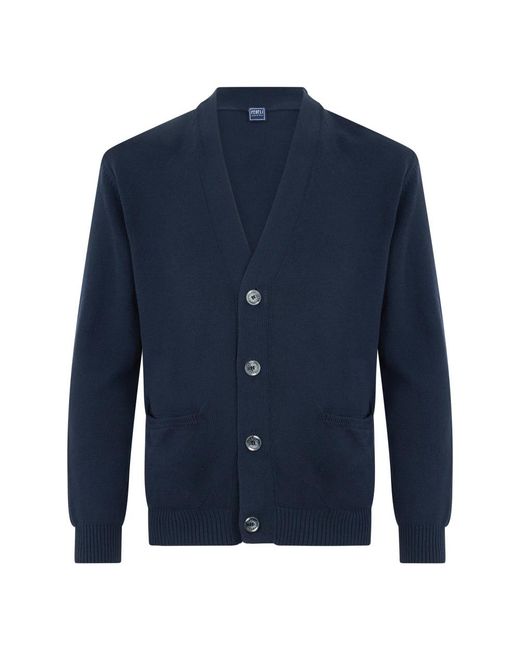 Fedeli Blue Cardigans for men