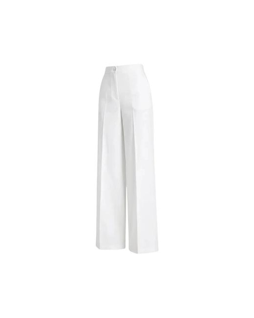 Pinko White Wide Trousers