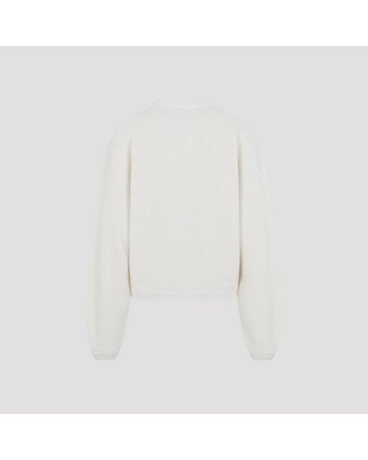 Fear Of God White Round-Neck Knitwear for men