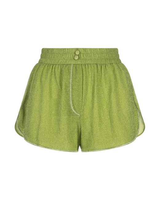 Oseree Green Short Shorts