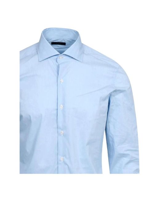 Fay Blue Formal Shirts for men