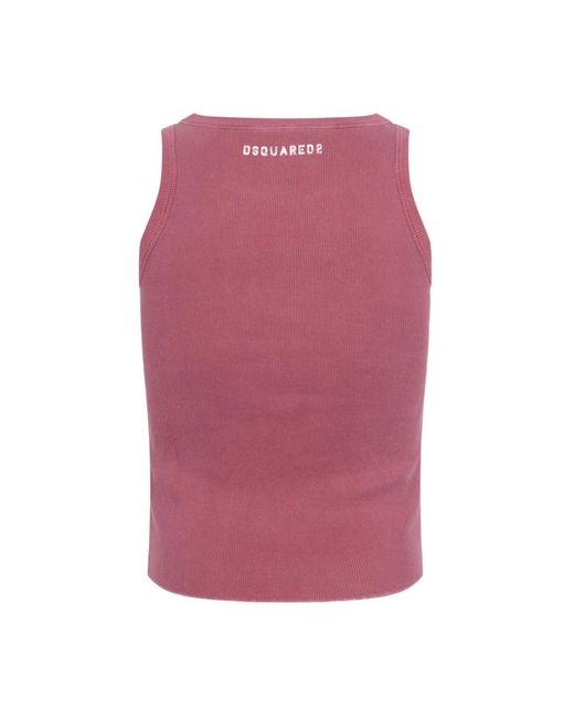 DSquared² Pink Sleeveless Tops for men