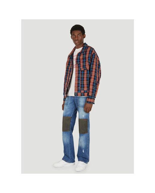 (DI)VISION Blue Wide Jeans for men