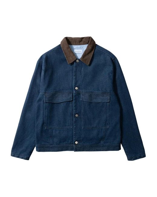 Edmmond Studios Blue Denim Jackets for men