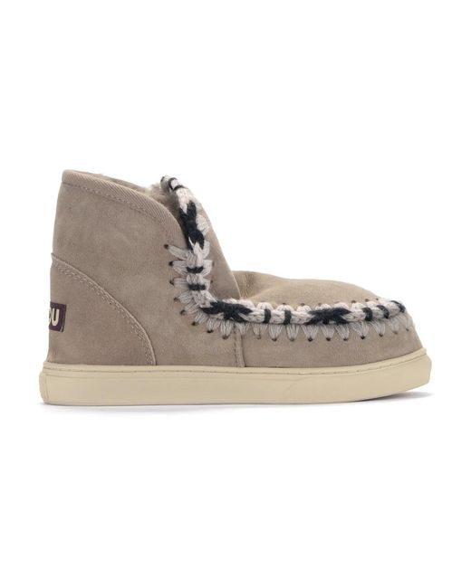 Mou Gray Handgemachter mini eskimo sneaker grau