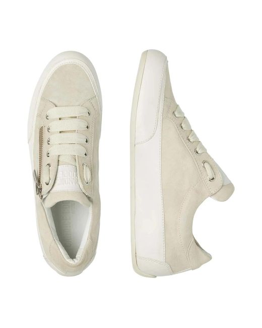 Candice Cooper White Sneakers rock 1 zip chic