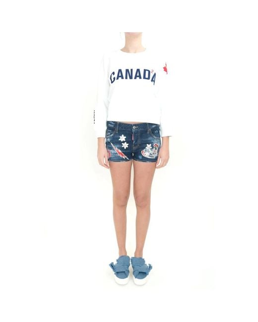 DSquared² Blue Denim Shorts