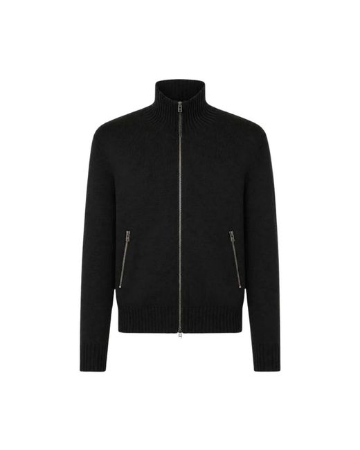 Tom Ford Leren Patch Rits Vest in het Black voor heren