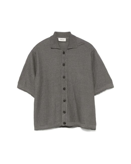 ATOMOFACTORY Gray Short Sleeve Shirts for men