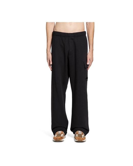 C P Company Wide Trousers in het Black voor heren