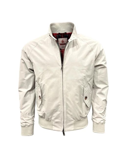 Baracuta Jassen ,Harrington Blouson Jack, Zilvergrijs in het Natural voor heren