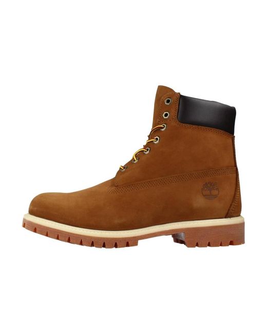 Timberland Brown Lace-Up Boots for men
