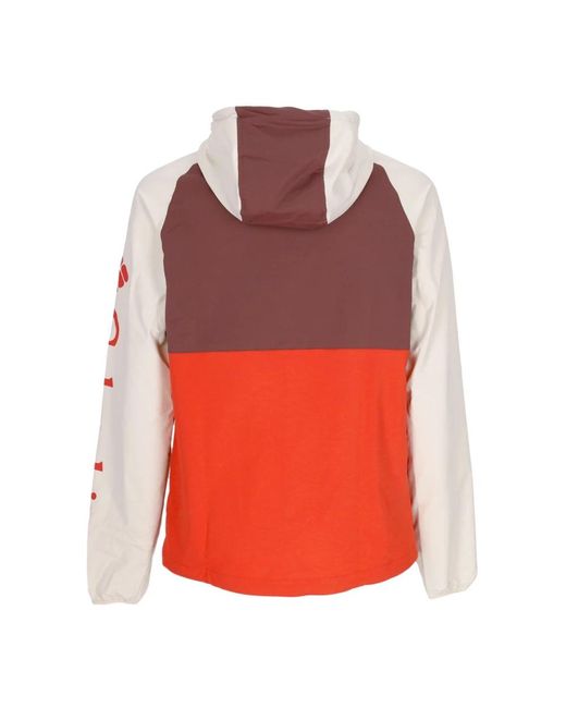 Columbia Jassen ,Veelkleurig ,Polyester Waterafstotende Jas Met Verstelbare Capuchon in het Red voor heren