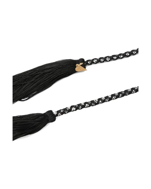 Forte Forte Zwarte Riemen Voor Stijlvolle Outfits in het Black