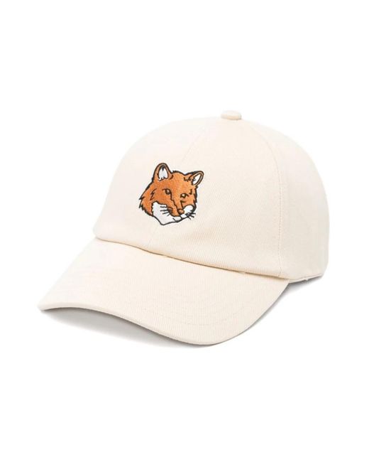 Caps di Maison Kitsuné in Natural da Uomo