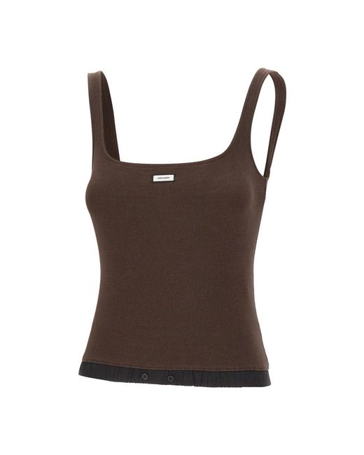 Entire studios Brown Sleeveless Tops