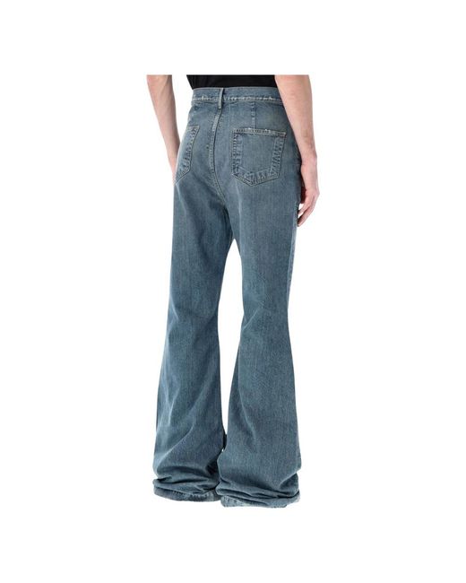 Rick Owens Blue Flare Jeans for men