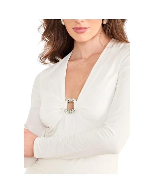 Marciano White Long Sleeve T-Shirts