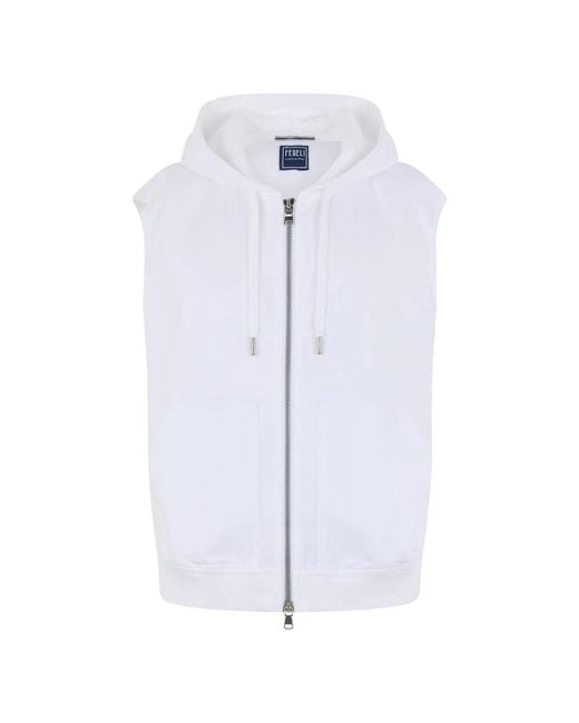Fedeli Blue Zip-Throughs for men