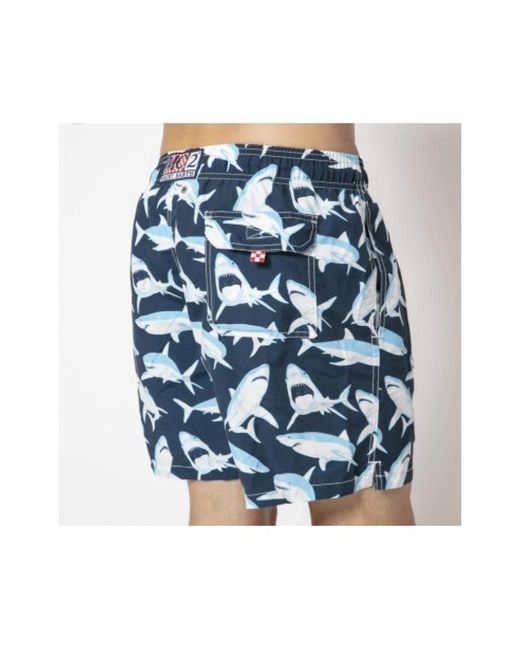 Mc2 Saint Barth Badmode ,Blauw ,Strandkleding in het Blue voor heren