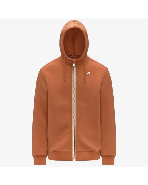 Zip-Throughs K-Way de hombre de color Brown