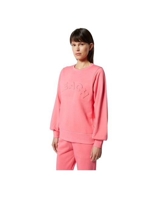 Silvian Heach Pink Baumwoll-Sweatshirt Mit Geprägtem Logo