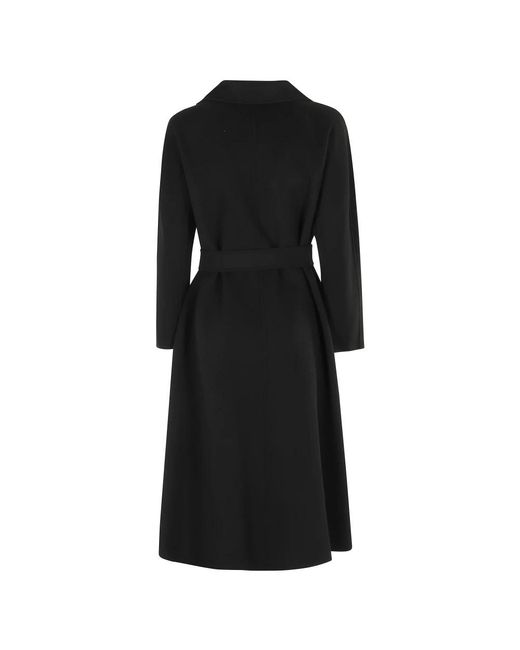 Max Mara Black Belted Coats