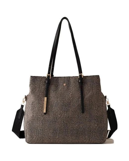 Borbonese Black Shopping Bags