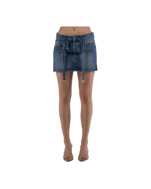 Denim Skirts di Off-White c/o Virgil Abloh in Blue