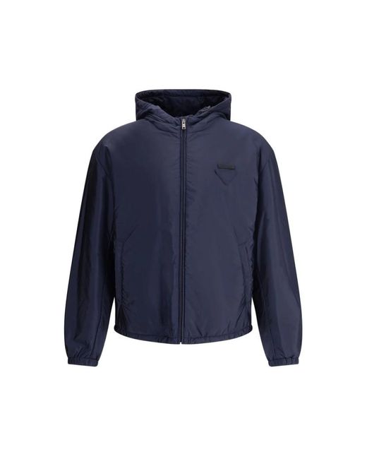 Prada Blue Light Jackets for men