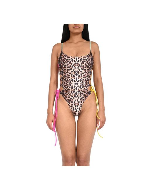 FK Badmode ,Veelkleurig ,Polyester Patterned Monokini in het Pink