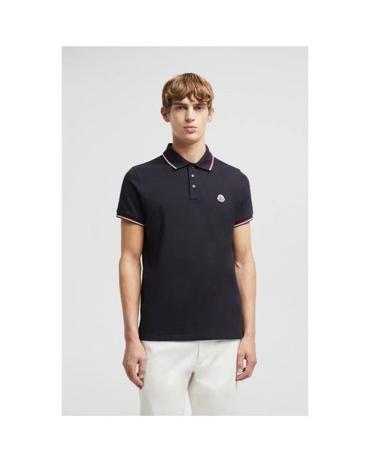 Moncler Black Polo Shirts for men