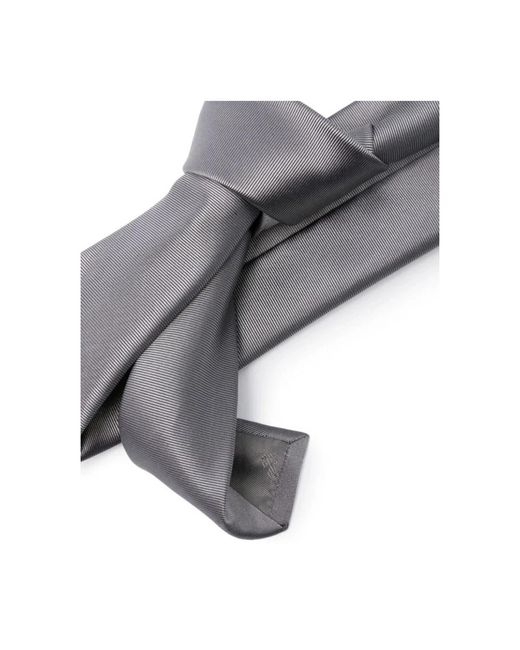 Emporio Armani Sand gewebte jacquard krawatte,graues gewebtes jacquard krawatte,ties in White für Herren