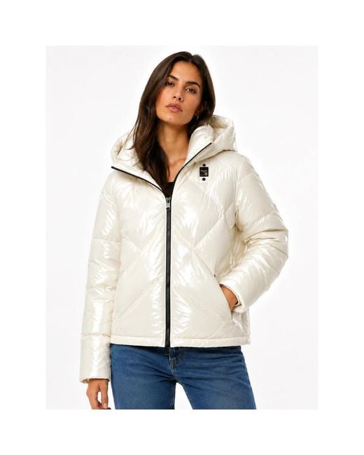 Winter Jackets Blauer de color White
