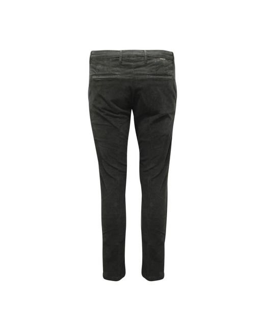 Siviglia Black Slim-Fit Trousers for men